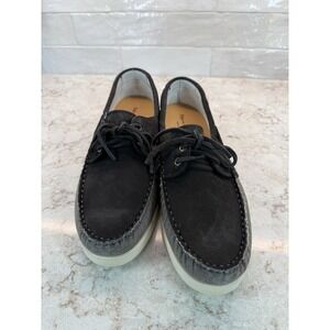 Stefano Bonfiglioli Men's Boat Shoes, Size‎ 11, Gray & Black